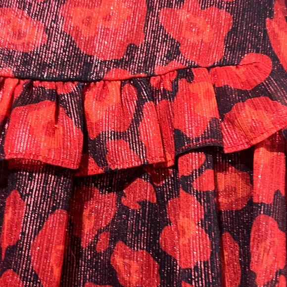 $242 Little Marc Jacobs Girl’s Ruffle Shift Dress Size 6 Holiday Formal - Picture 5 of 7